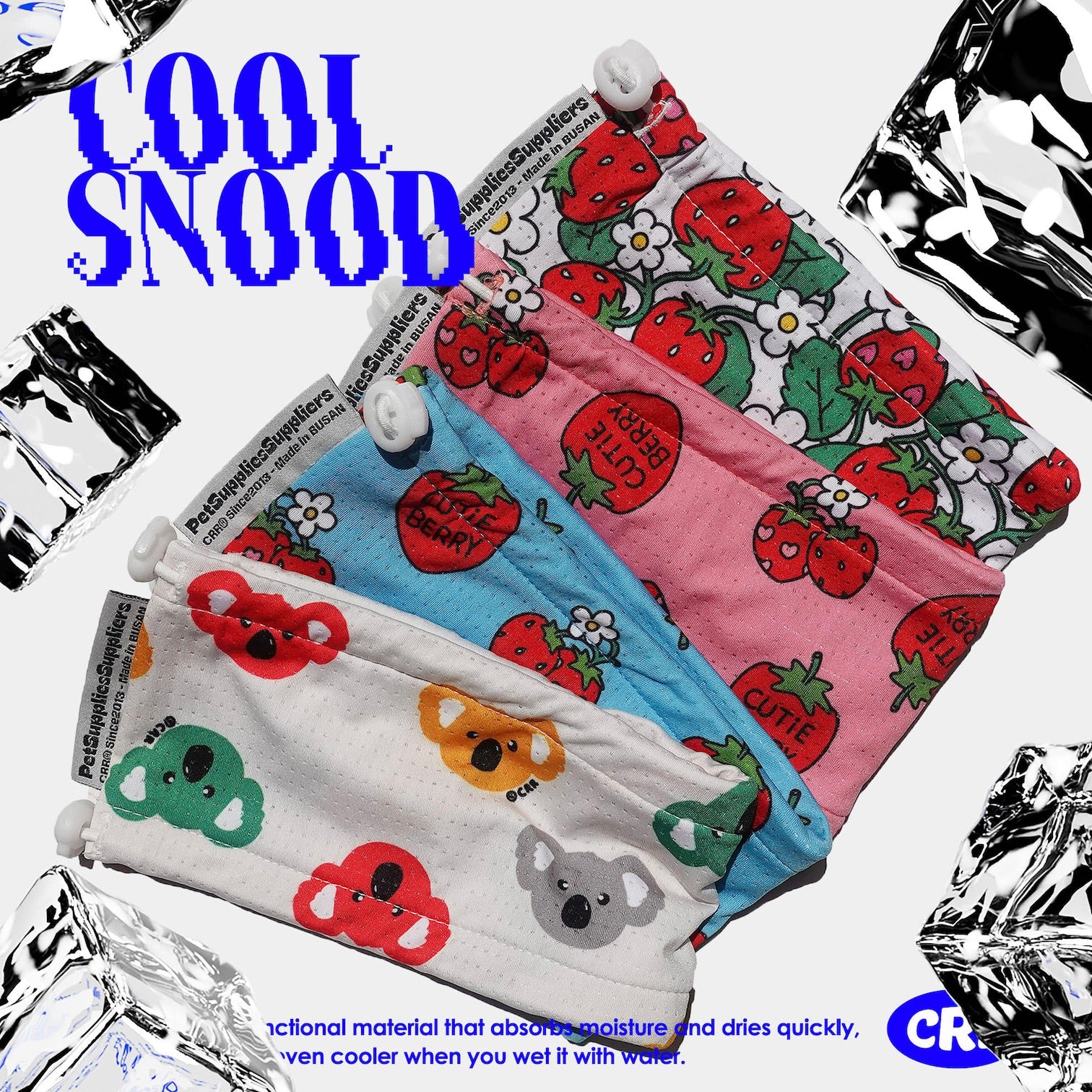 ハグオーワー　Dog Paradise スカーフ Kai + Palm Slimline Reversible Dog Bandana – Lil' Archie's