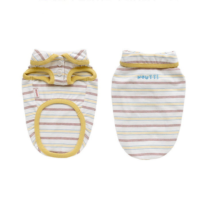 即納【noutti】Jerry Stripe Sleeveless（Yellow）