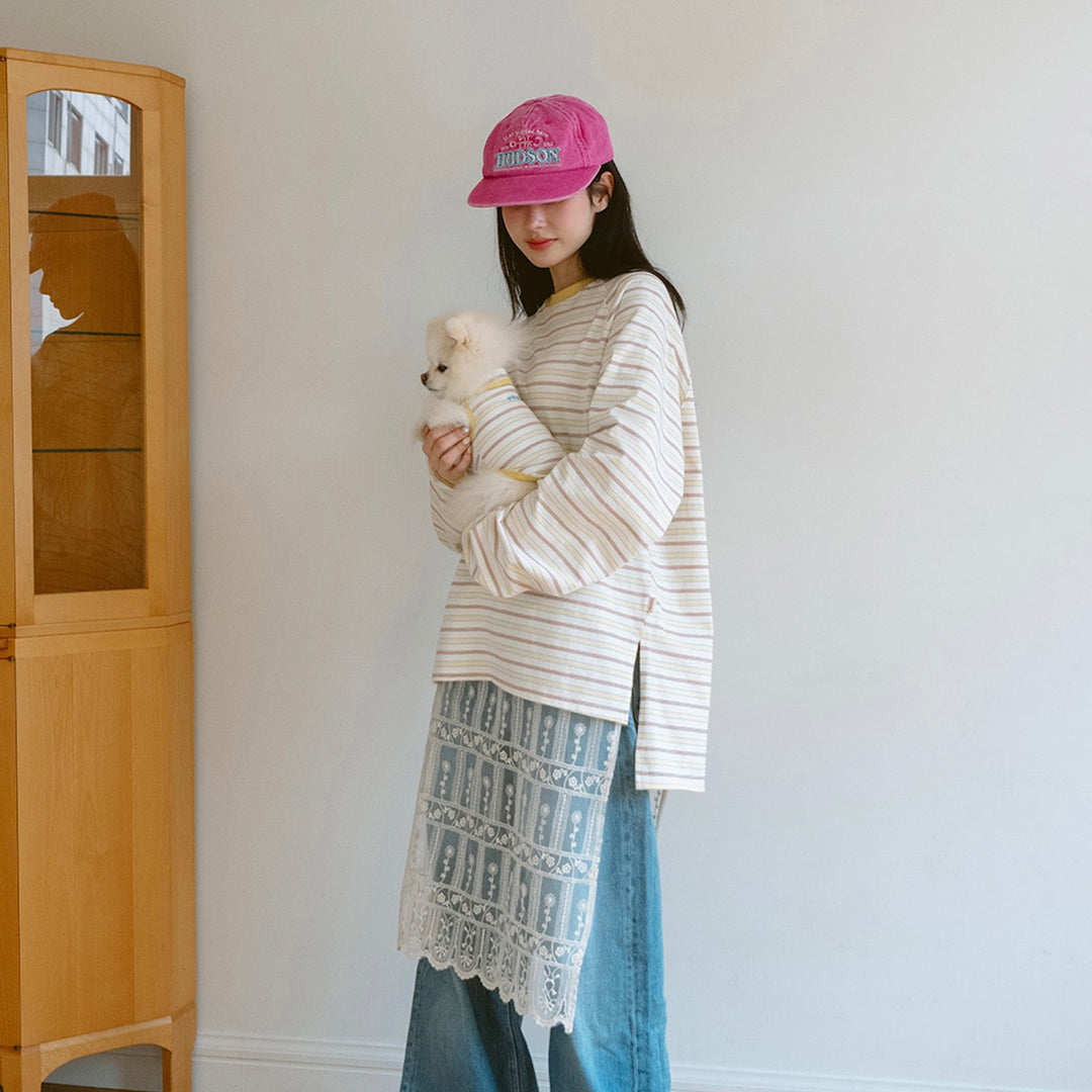 即納【noutti】Jerry Stripe Sleeveless（Yellow）