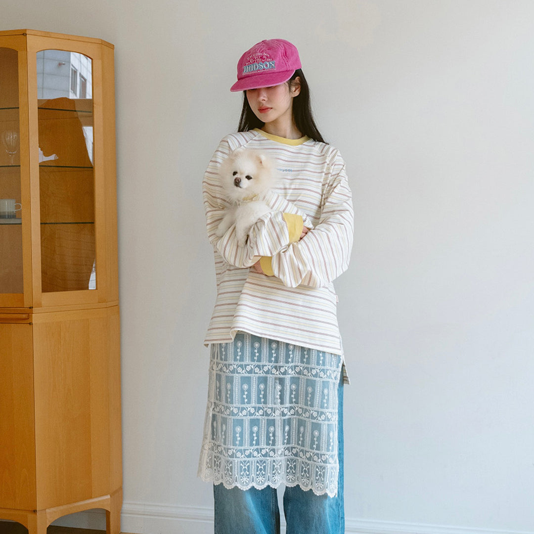 即納【noutti】Jerry Stripe Sleeveless（Yellow）