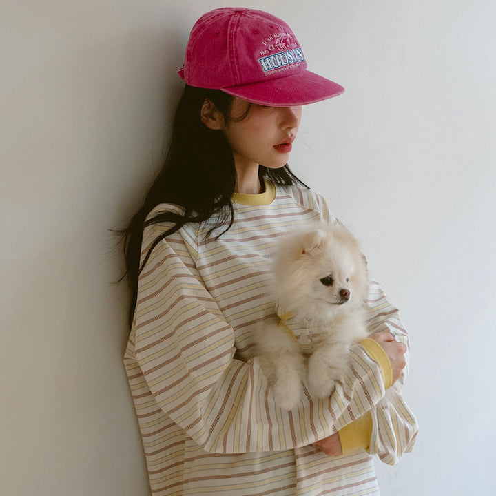即納【noutti】Jerry Stripe Sleeveless（Yellow）