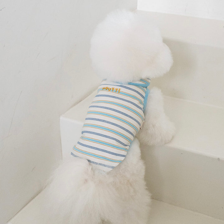 即納【noutti】Jerry Stripe Sleeveless（Sky）