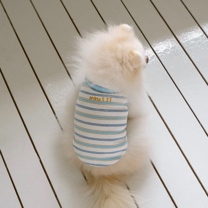 即納【noutti】Jerry Stripe Sleeveless（Sky）