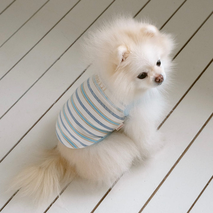 即納【noutti】Jerry Stripe Sleeveless（Sky）