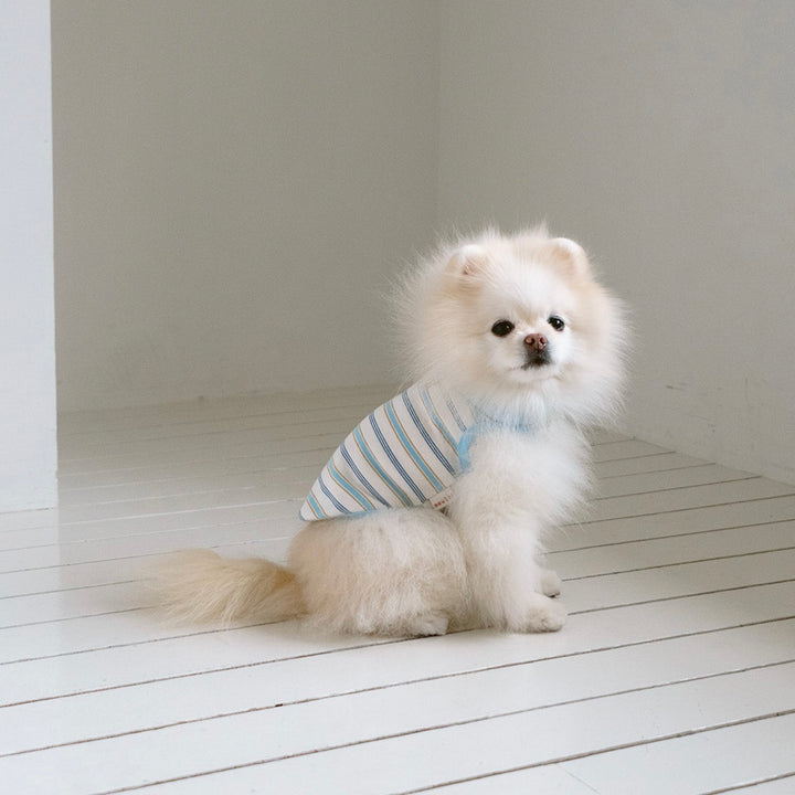 即納【noutti】Jerry Stripe Sleeveless（Sky）