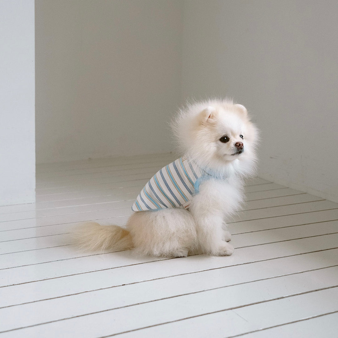 即納【noutti】Jerry Stripe Sleeveless（Sky）