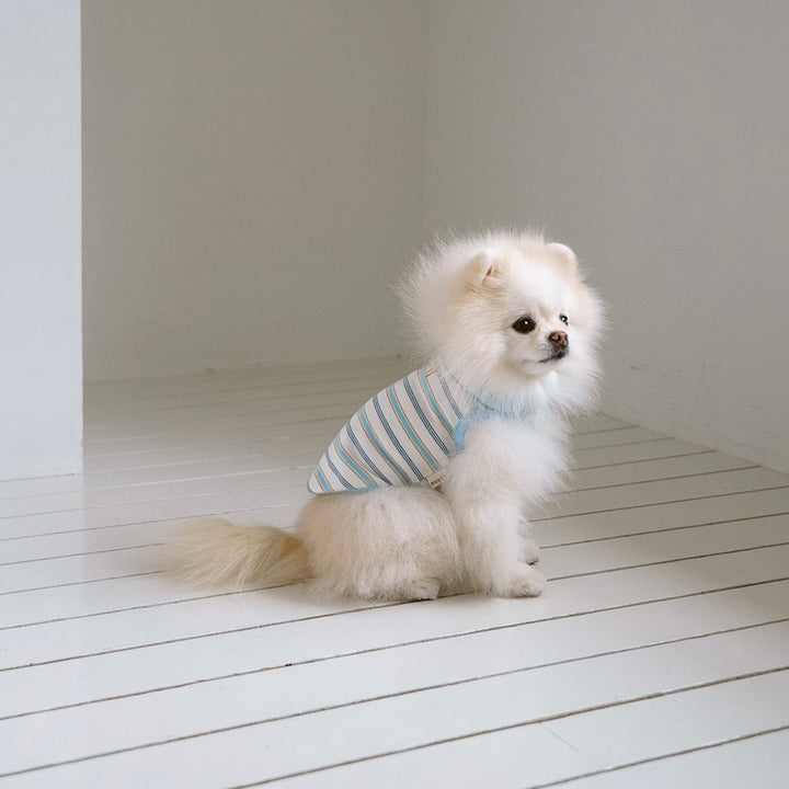 即納【noutti】Jerry Stripe Sleeveless（Sky）