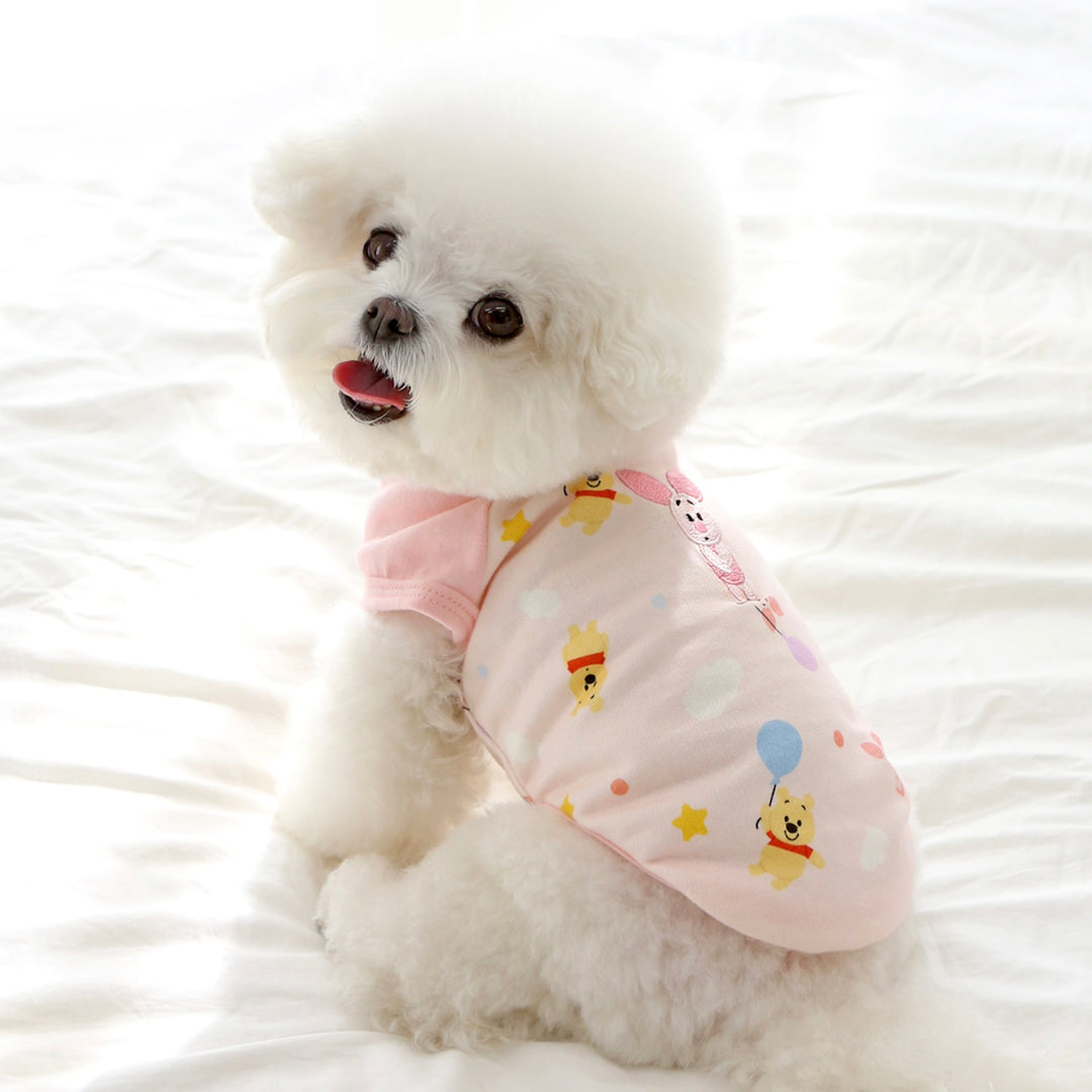 即納【ITS DOG】Disney Baby Pooh pure cotton T-shirt