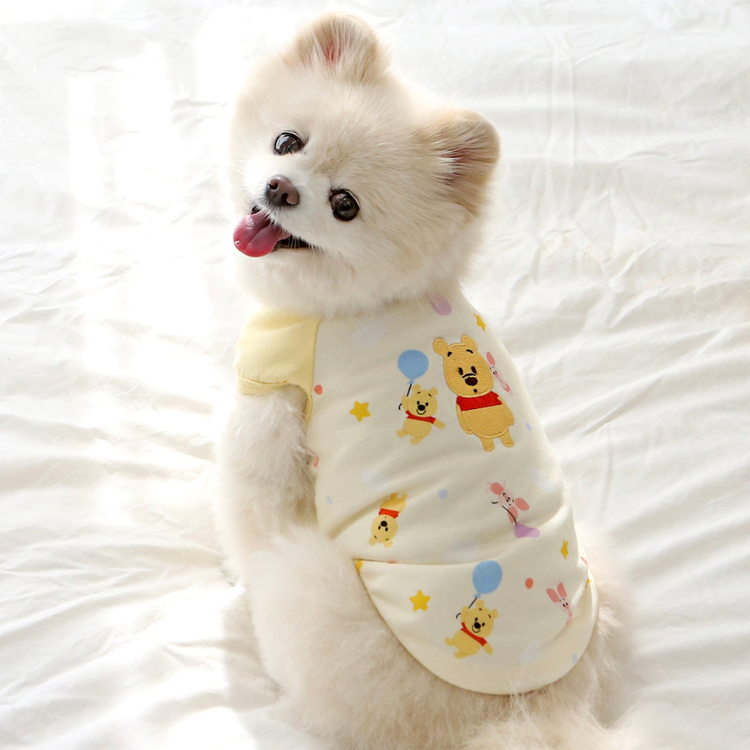 即納【ITS DOG】Disney Baby Pooh pure cotton T-shirt