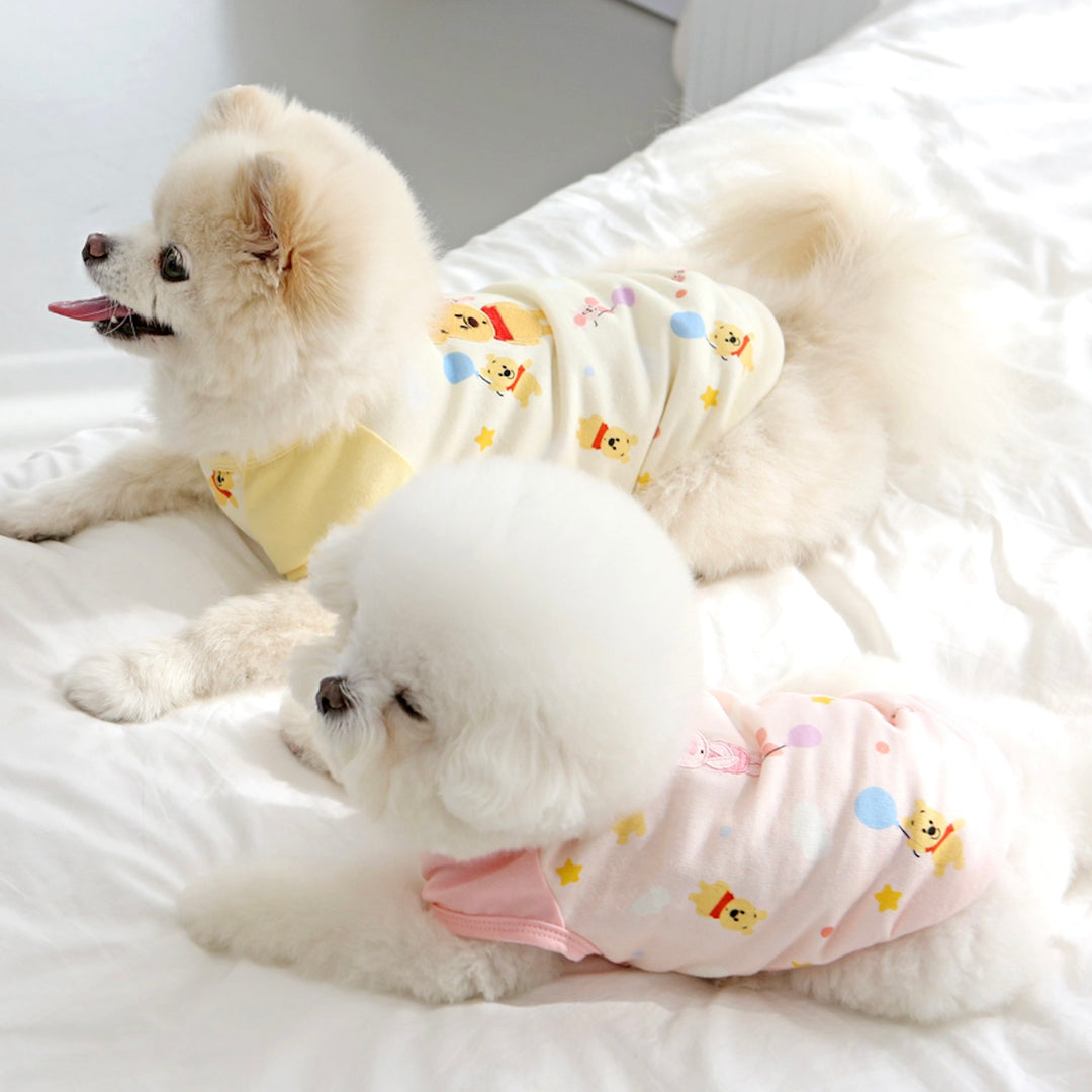 即納【ITS DOG】Disney Baby Pooh pure cotton T-shirt