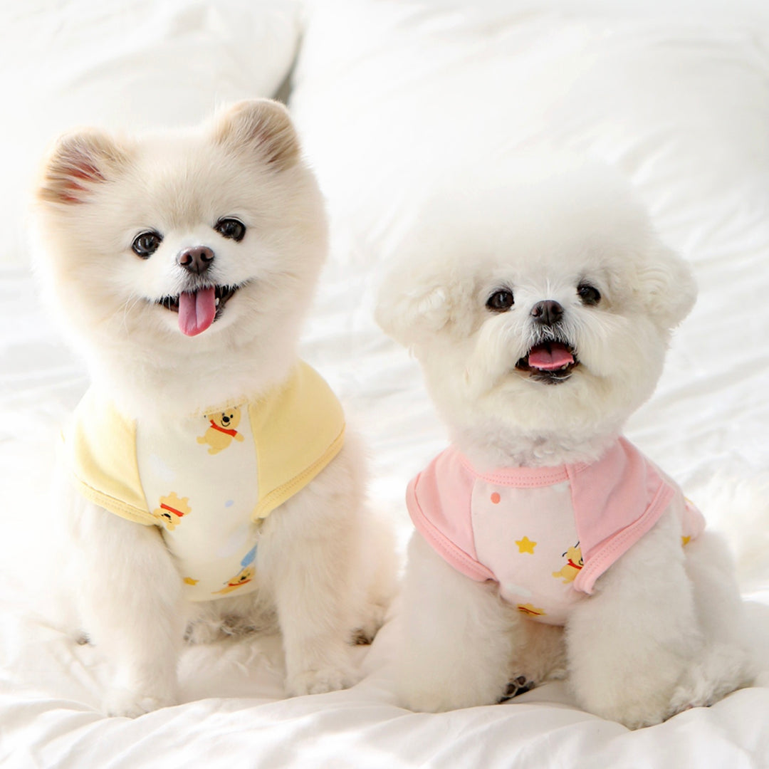 即納【ITS DOG】Disney Baby Pooh pure cotton T-shirt