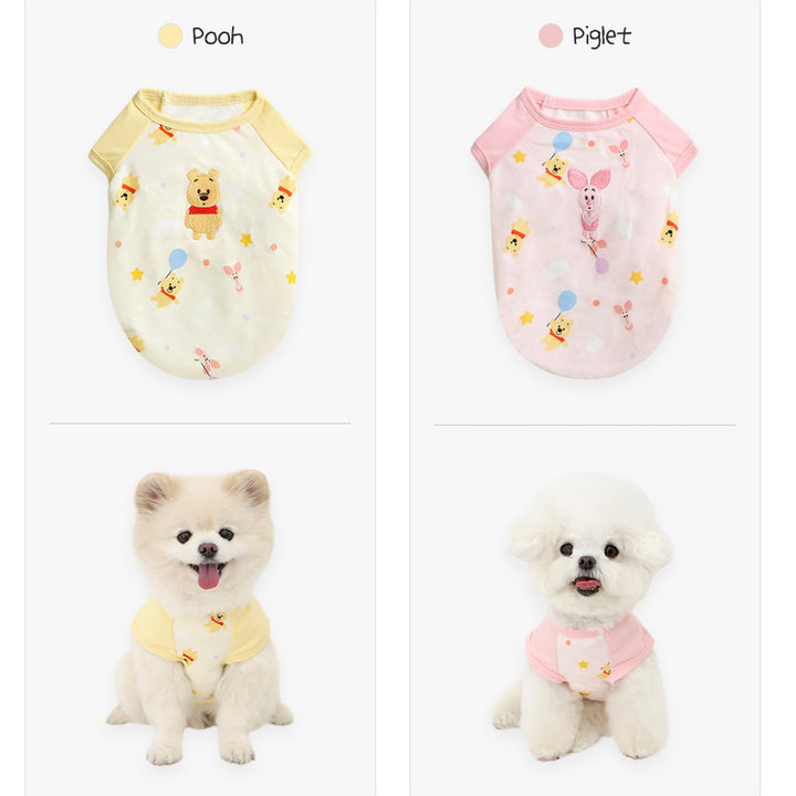 即納【ITS DOG】Disney Baby Pooh pure cotton T-shirt