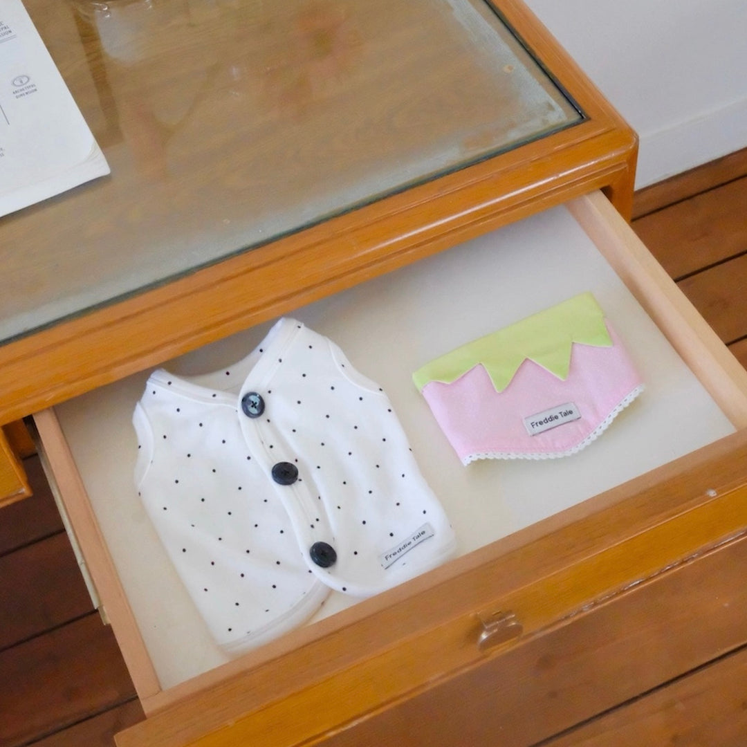 ※予約販売【FREDDIE TALE】Pipi Vest（White）