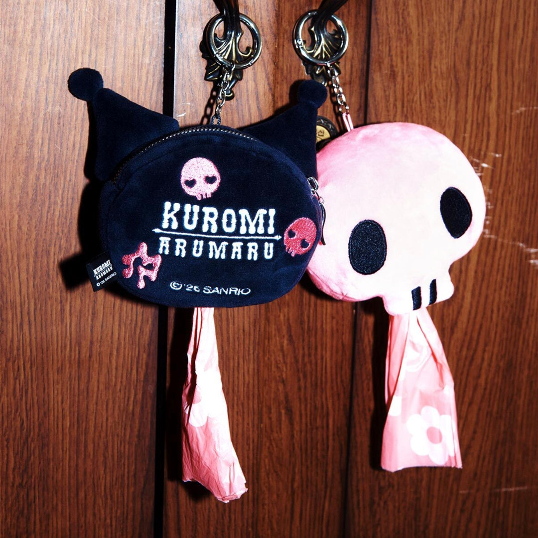 即納【ARUMARU】KUROMI × ARUMARU Poop Bag KeyRing（Black）