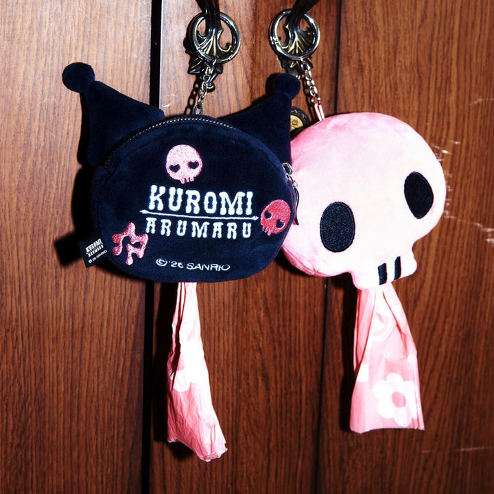 即納【ARUMARU】KUROMI × ARUMARU Poop Bag KeyRing（Black）