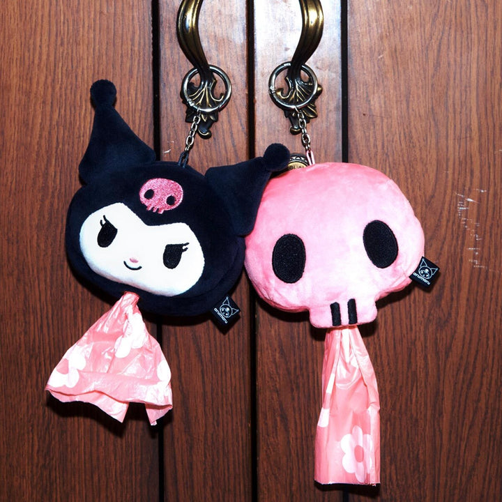 即納【ARUMARU】KUROMI × ARUMARU Poop Bag KeyRing（Black）