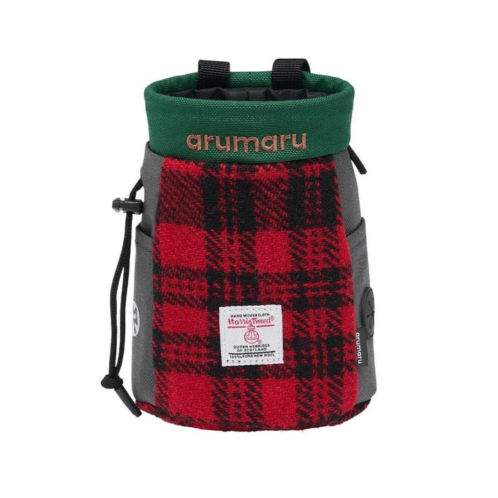 ※予約販売【ARUMARU】HARRIS TWEED × ARUMARU Treat Bag（Red）