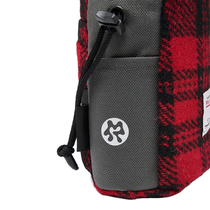 ※予約販売【ARUMARU】HARRIS TWEED × ARUMARU Treat Bag（Red）