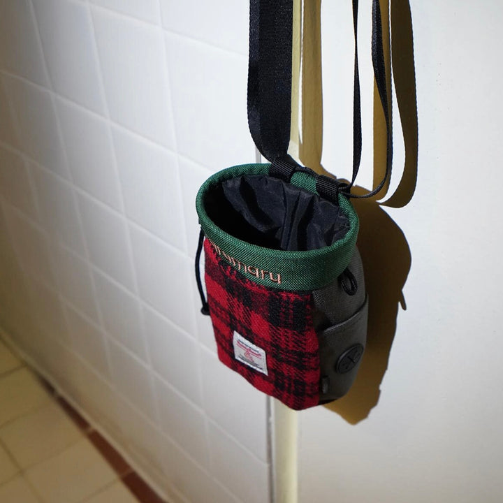 ※予約販売【ARUMARU】HARRIS TWEED × ARUMARU Treat Bag（Red）
