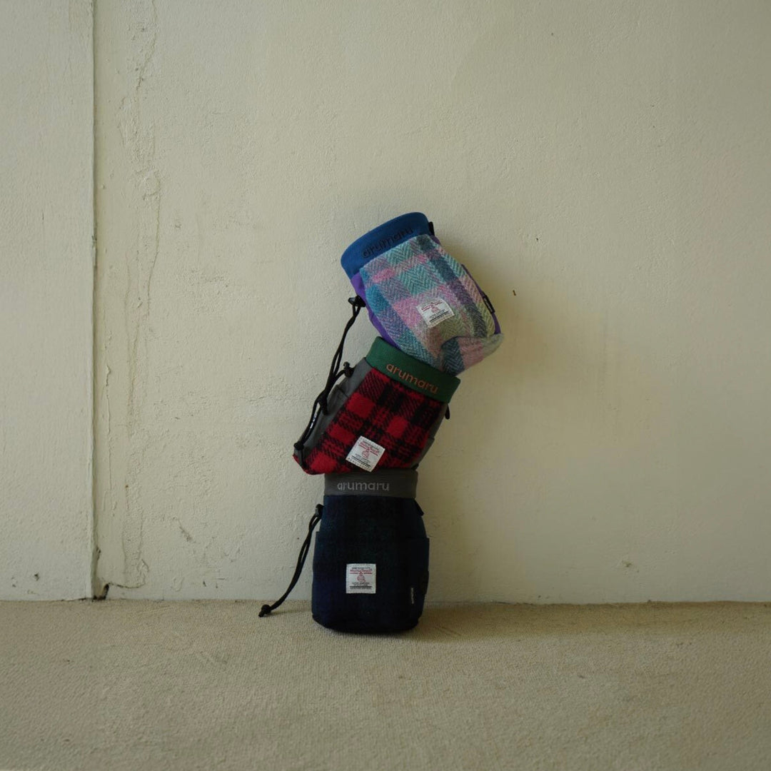 ※予約販売【ARUMARU】HARRIS TWEED × ARUMARU Treat Bag（Navy）
