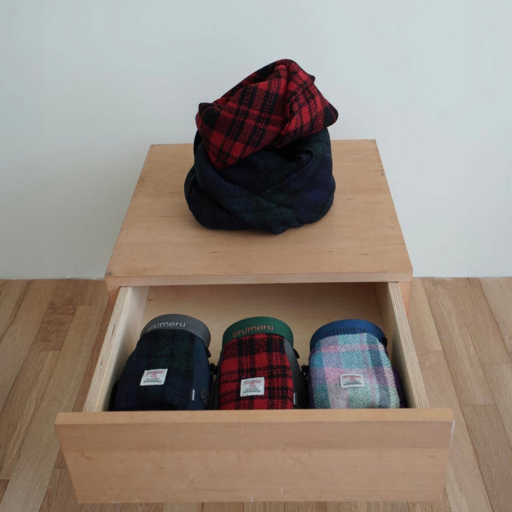 ※予約販売【ARUMARU】HARRIS TWEED × ARUMARU Treat Bag（Navy）