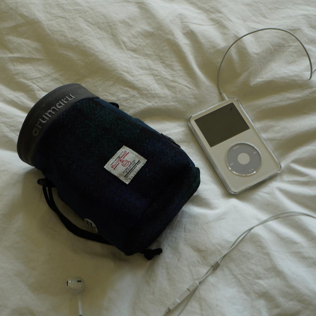 ※予約販売【ARUMARU】HARRIS TWEED × ARUMARU Treat Bag（Navy）
