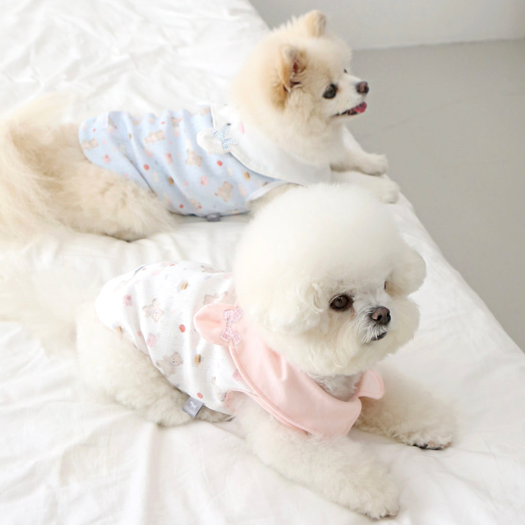 ※予約販売【ITS DOG】Apple Bear collared shirt（2 Color）