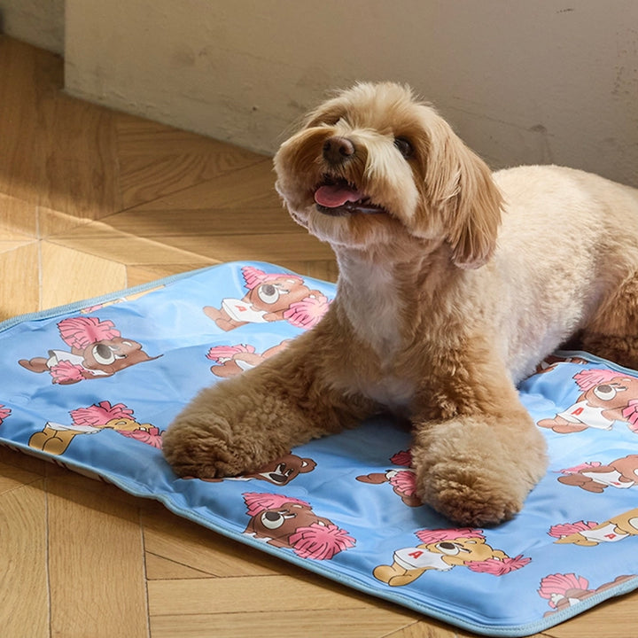 ※予約販売【andblank】Joy Bear Stripe Reversible Cool Mat