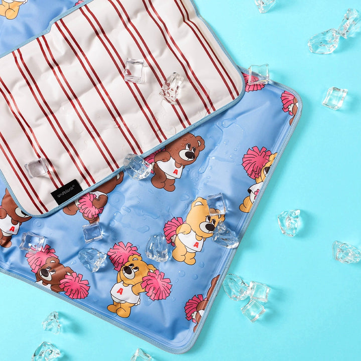 ※予約販売【andblank】Joy Bear Stripe Reversible Cool Mat