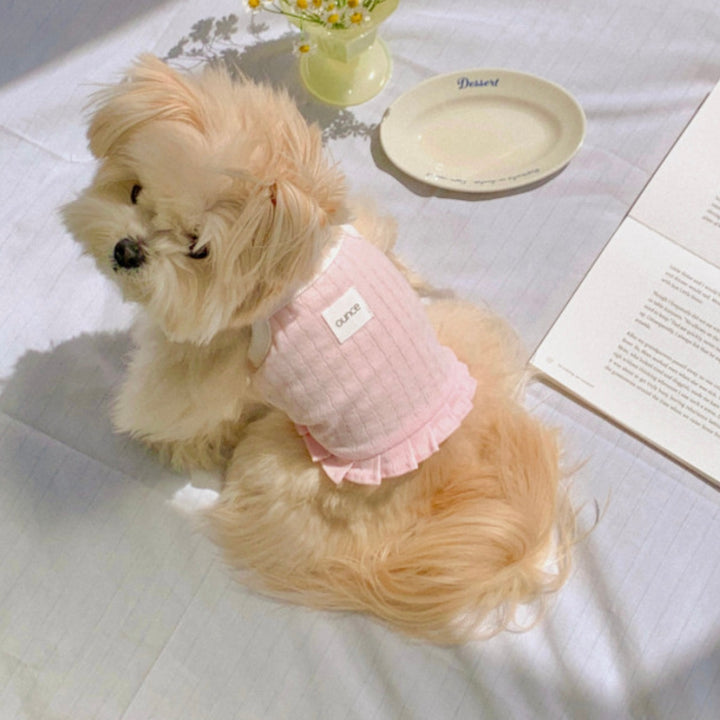 ※予約販売【OUNCE】Milk Frill Crop T（Pink）