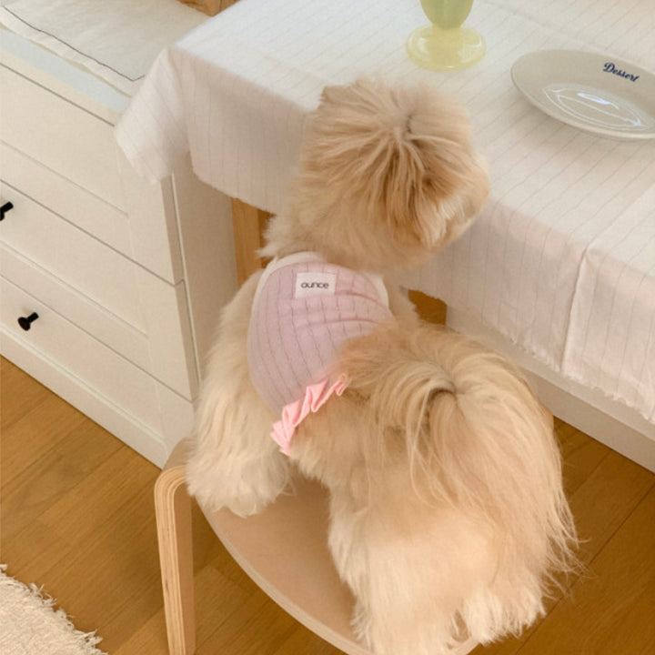 ※予約販売【OUNCE】Milk Frill Crop T（Pink）