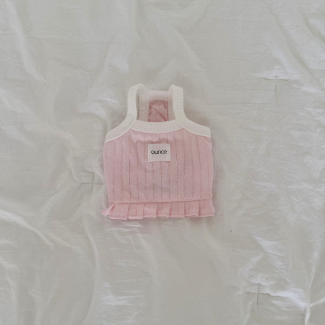 ※予約販売【OUNCE】Milk Frill Crop T（Pink）