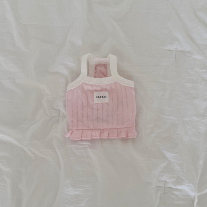 ※予約販売【OUNCE】Milk Frill Crop T（Pink）