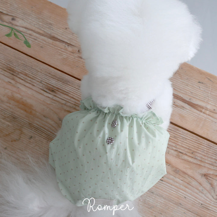 ※予約販売【near by us】Cookie Romper（Greentea Choco）