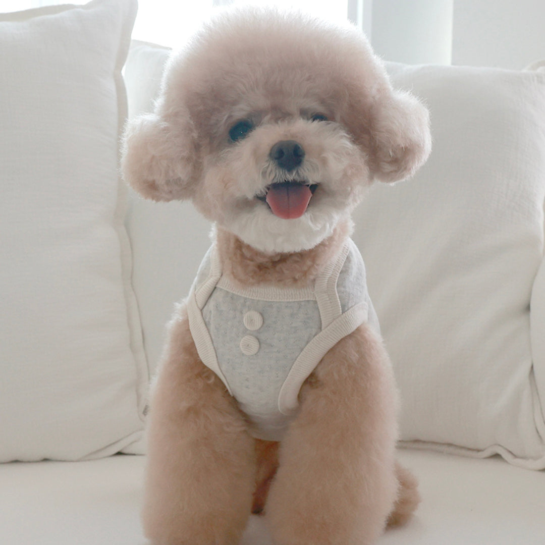 ※予約販売【near by us】Cottage Bonnet Sleeveless Set（Milky Oat）