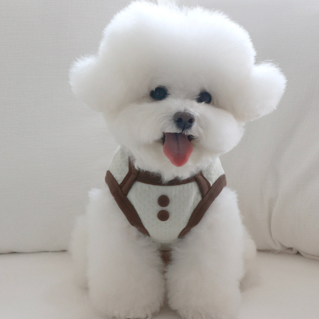※予約販売【near by us】Cottage Bonnet Sleeveless Set（Choco Pistachio）