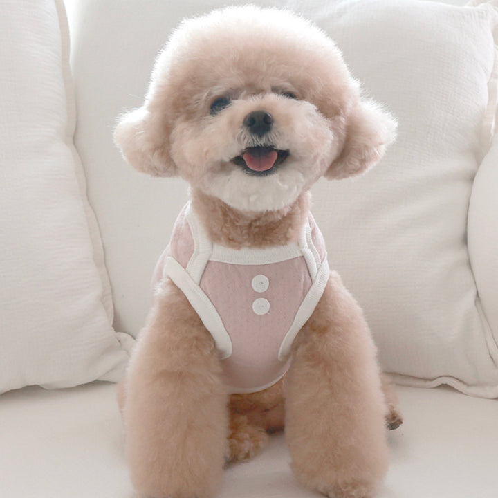 ※予約販売【near by us】Cottage Bonnet Sleeveless Set（Rose Pink）