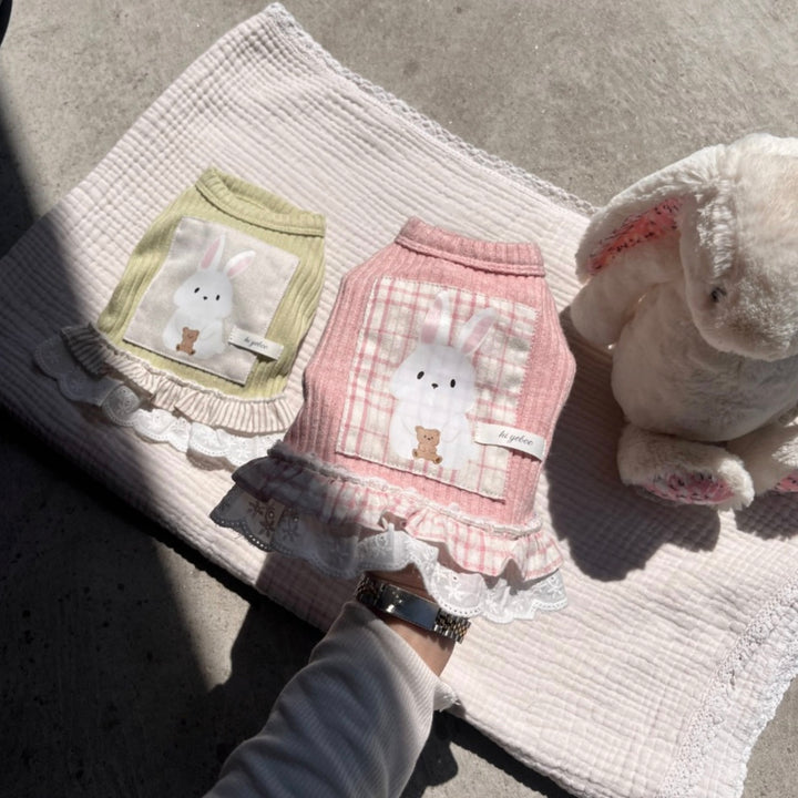 ※予約販売【Hi Yeboo】Koko Bunny Sleeveless（Green / Pink）