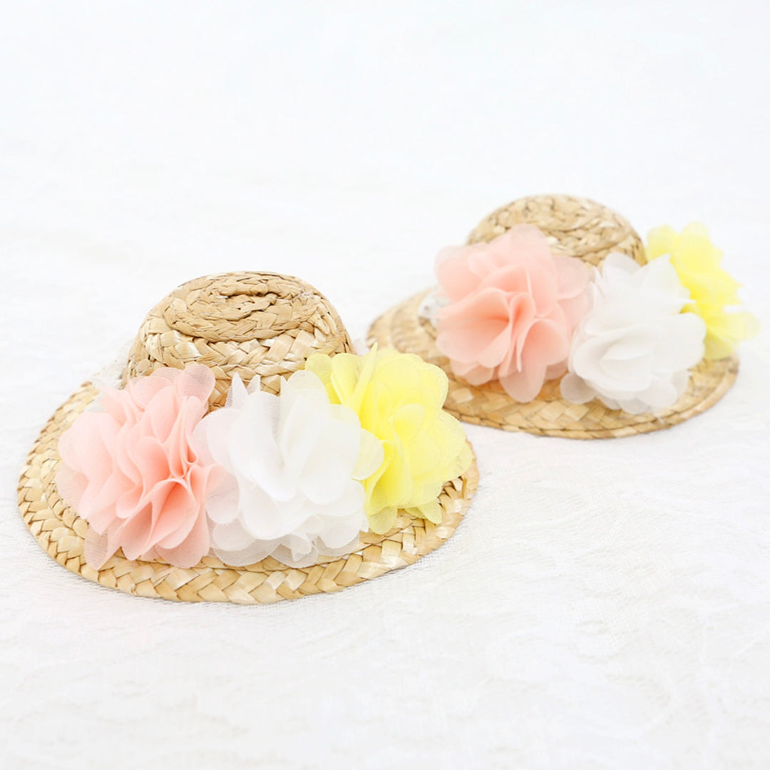 ※予約販売【ITS DOG】Flower Sherbet Straw Hat