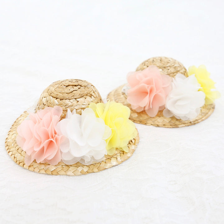 ※予約販売【ITS DOG】Flower Sherbet Straw Hat