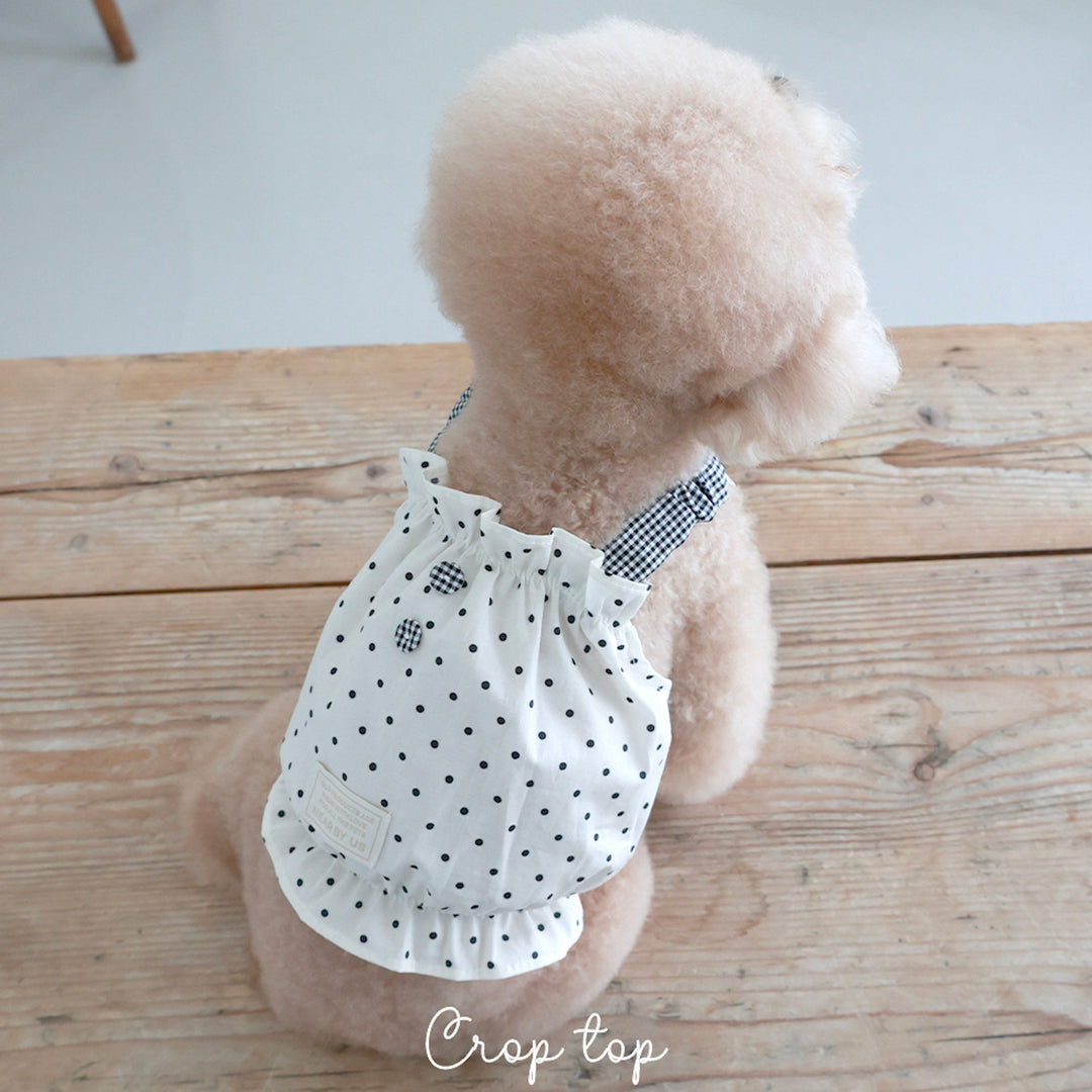 即納【near by us】Cookie Crop Top（Cookie Cream）