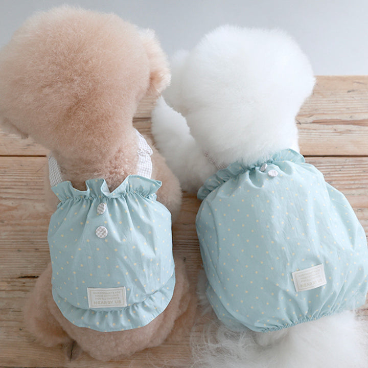 ※予約販売【near by us】Cookie Crop Top（Cozy Blue）
