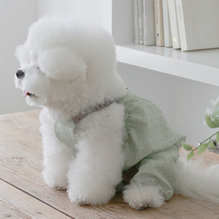 ※予約販売【near by us】Cookie Romper（Greentea Choco）