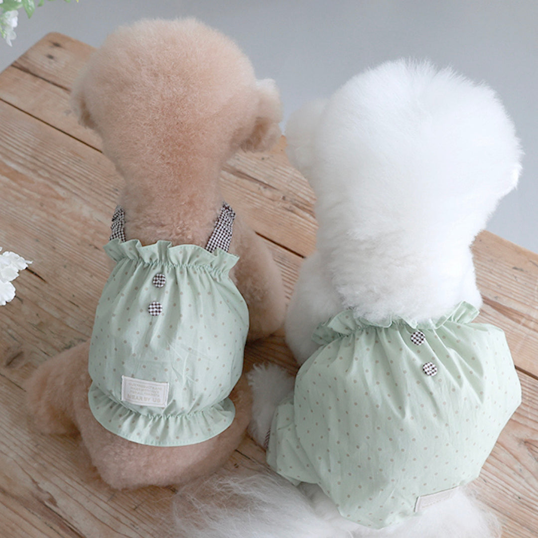 ※予約販売【near by us】Cookie Crop Top（Greentea Choco）