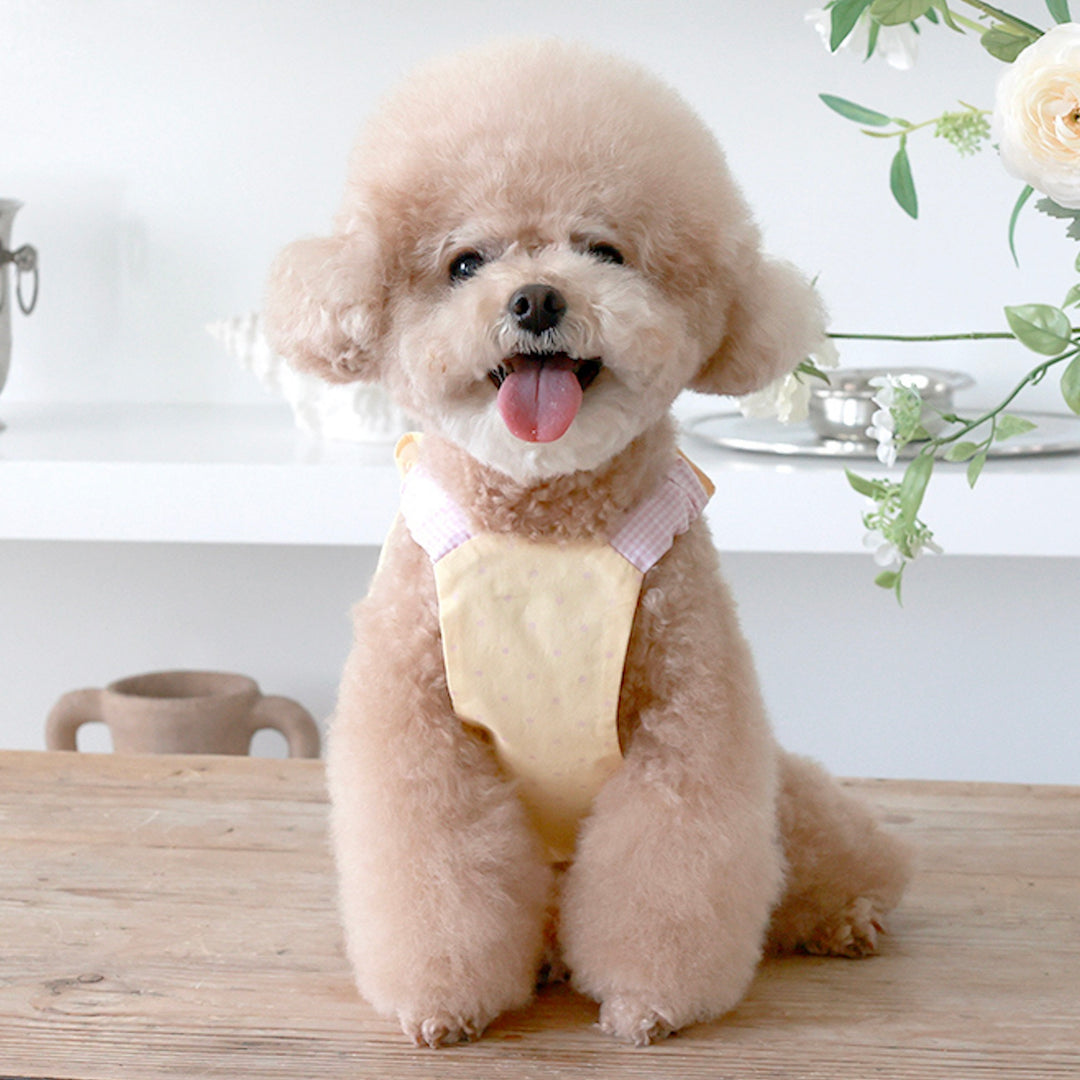 ※予約販売【near by us】Cookie Crop Top（Pink Lemon）