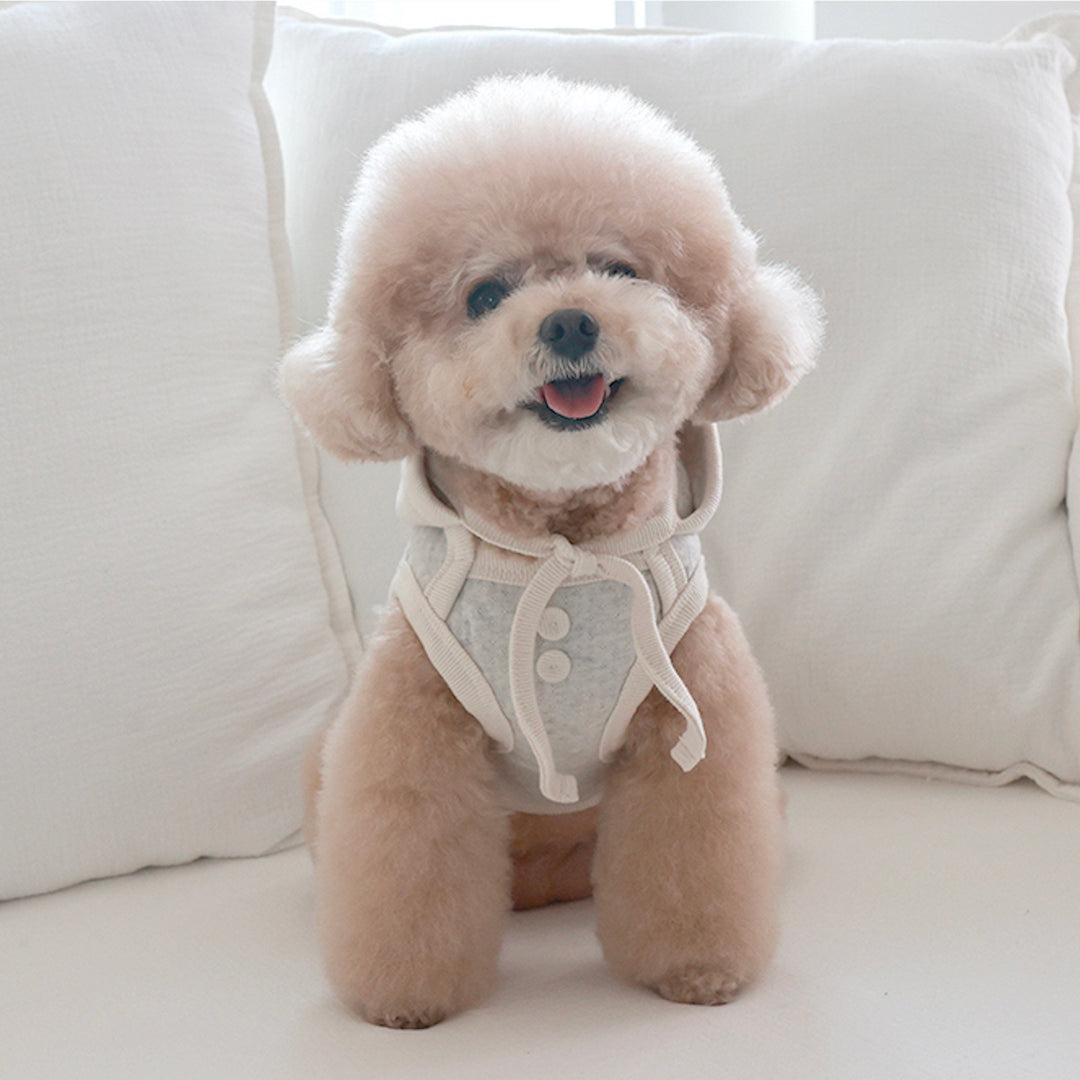 ※予約販売【near by us】Cottage Bonnet Sleeveless Set（Milky Oat）