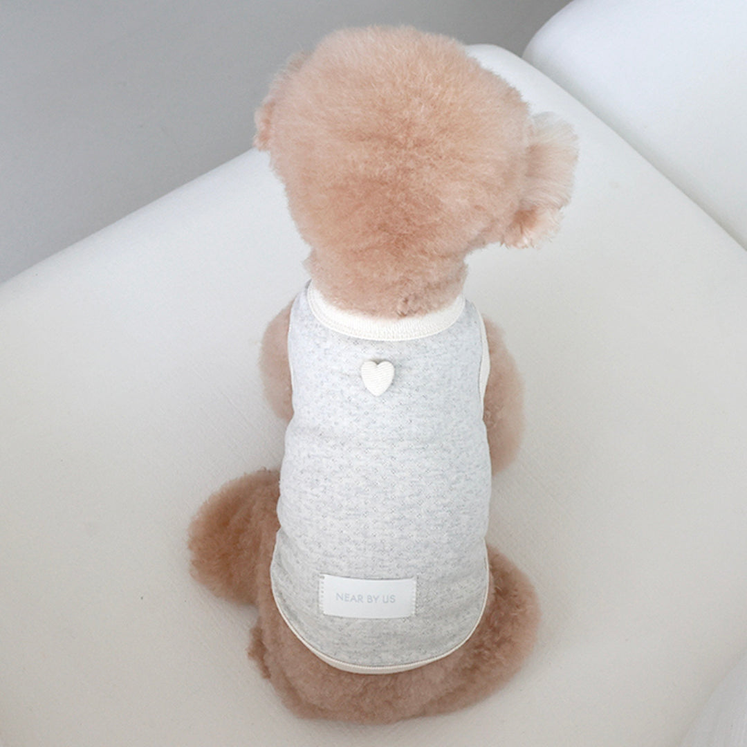 ※予約販売【near by us】Cottage Bonnet Sleeveless Set（Milky Oat）