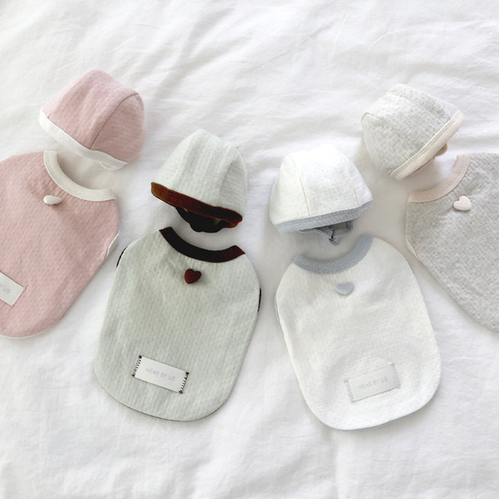※予約販売【near by us】Cottage Bonnet Sleeveless Set（Rose Pink）