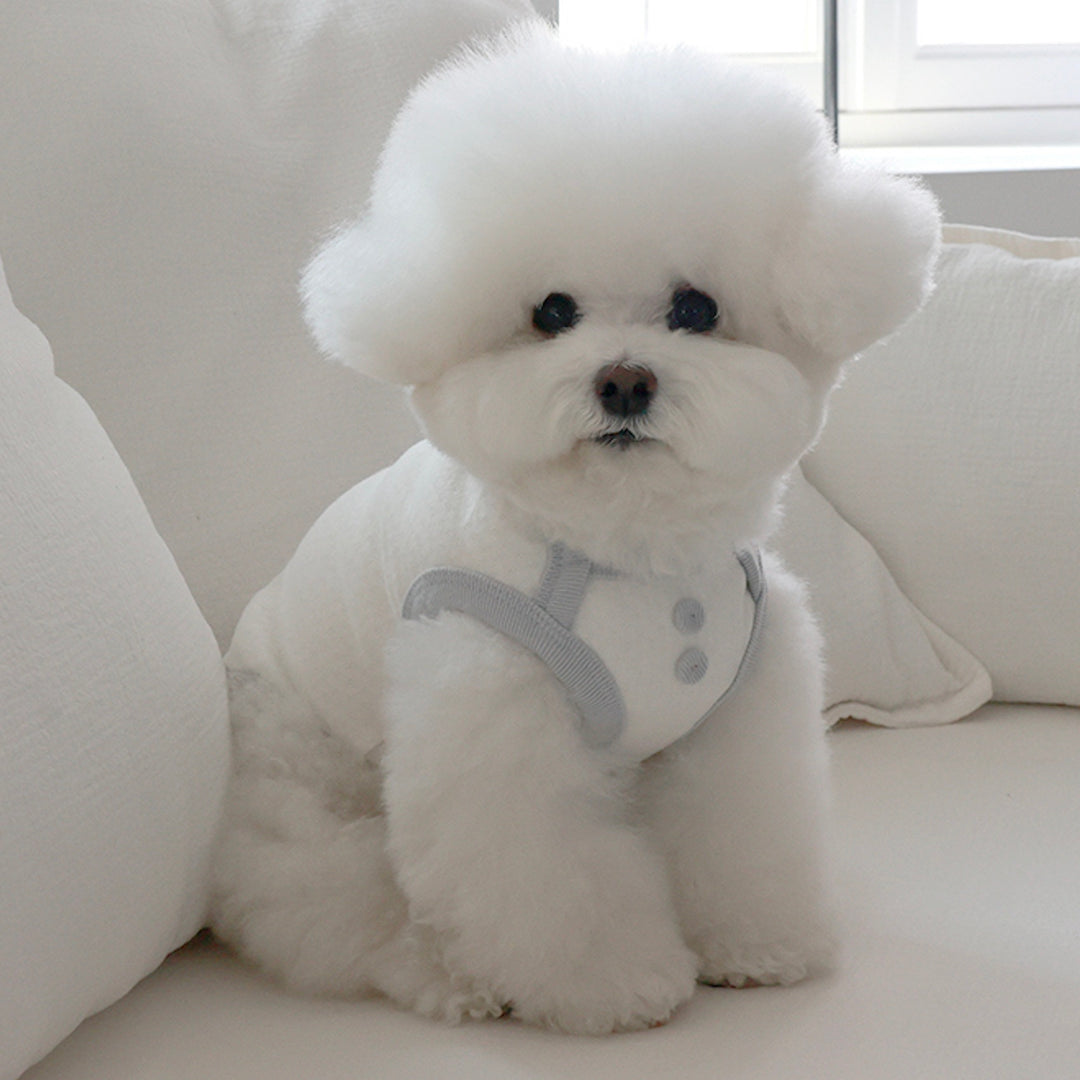 ※予約販売【near by us】Cottage Bonnet Sleeveless Set（Powder Blue）