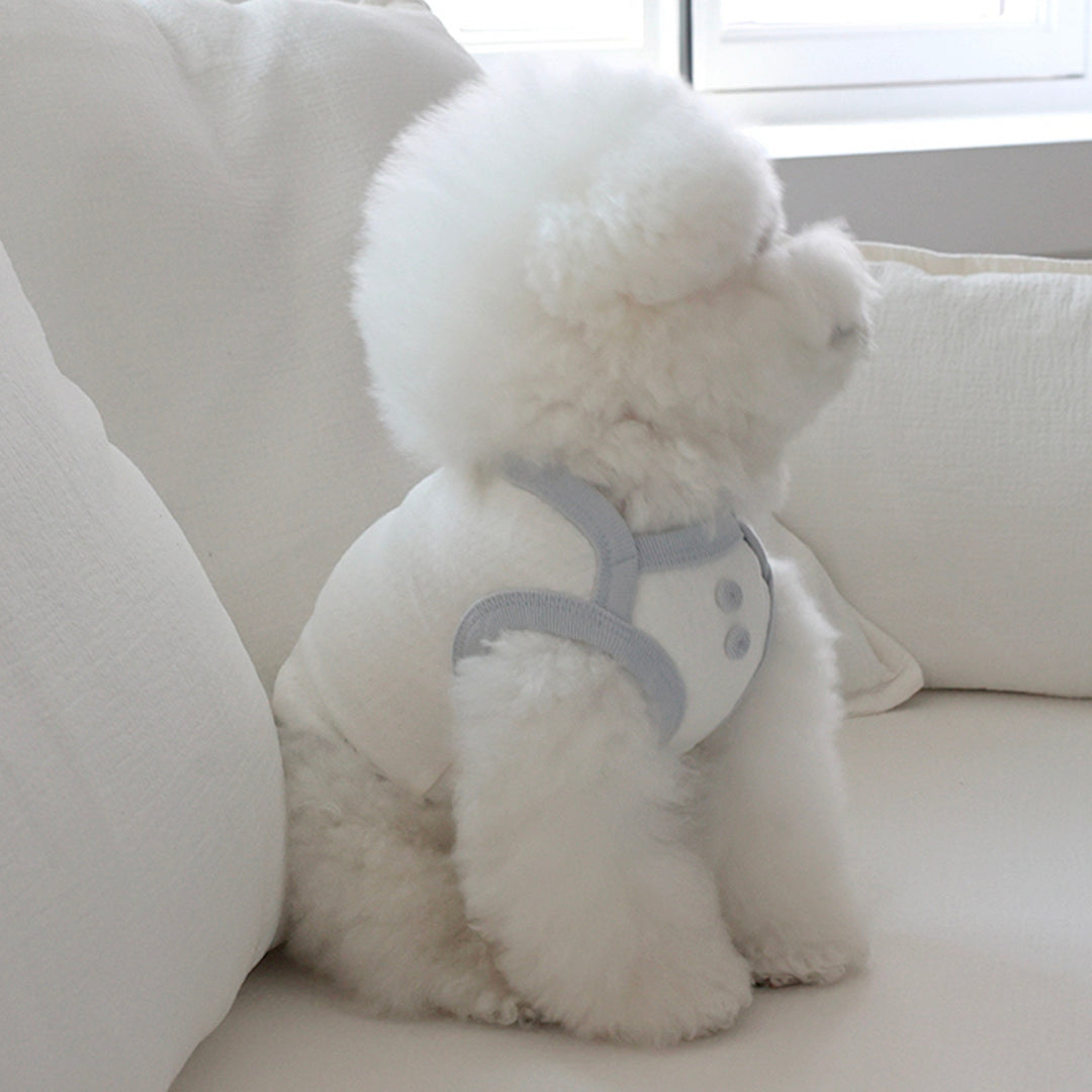 ※予約販売【near by us】Cottage Bonnet Sleeveless Set（Powder Blue）